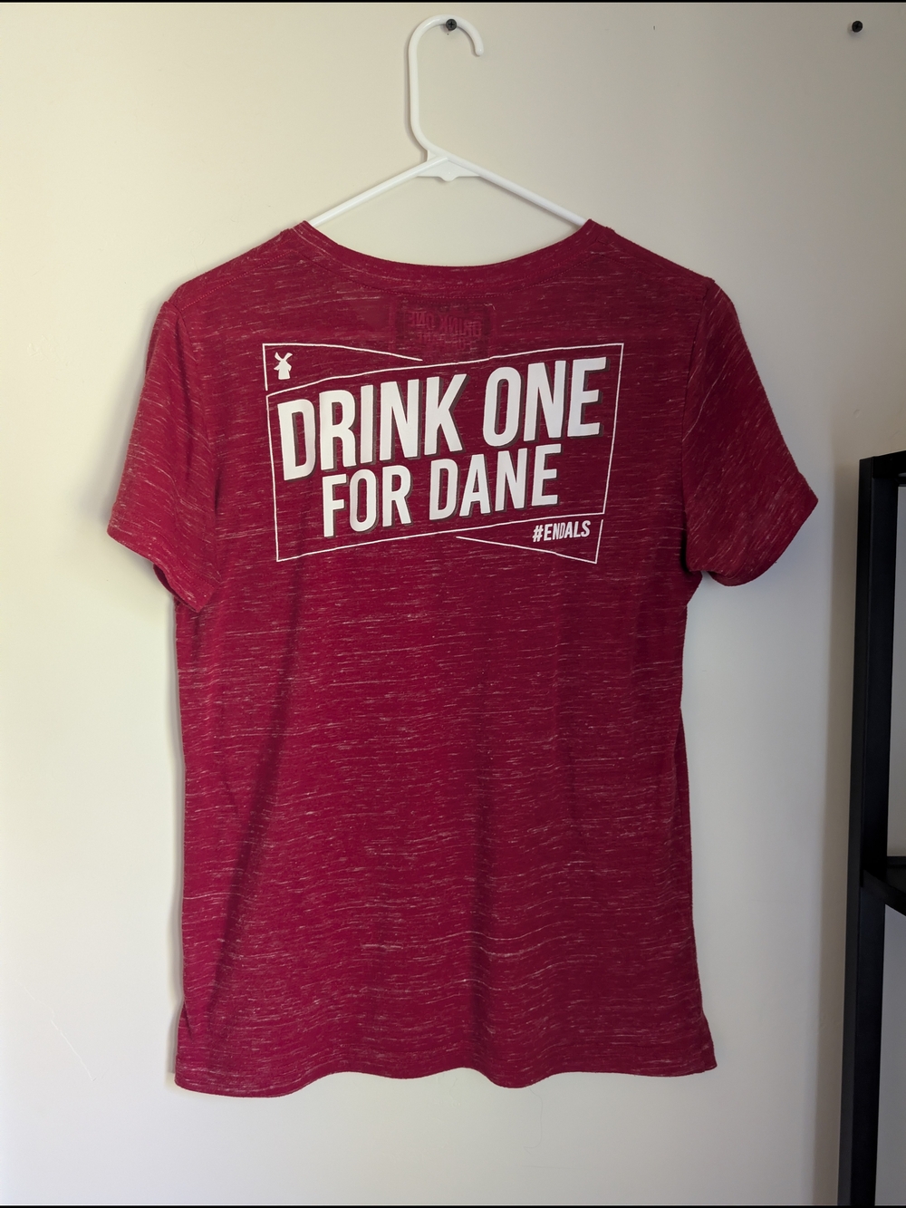 Dutch Bros Drink One For Dane / End ALS Broista Tee - Heathered Red